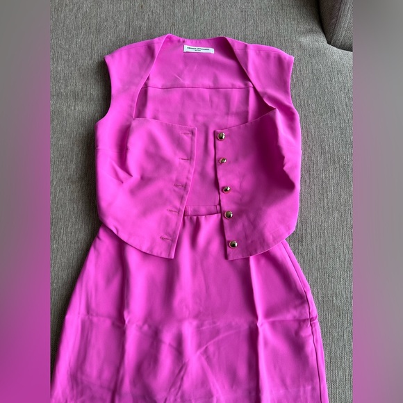 NWOT Amanda Uprichard Georgie Skort Romper, Size Small - Picture 7 of 9